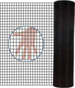 36 inchÃ—50 ft Black Vinyl Coated Hardware Cloth 19 Gauge 1/4 inch Black PVC Hardware Cloth