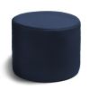 Outdoor Patio Bean Bag Ottoman Navy Blue (Circle)