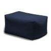 Outdoor Patio Bean Bag Ottoman Navy Blue