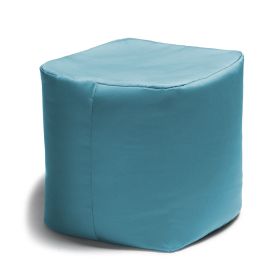 Outdoor Patio Bean Bag Ottoman Cyan