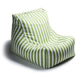 Green Striped Patio Bean Bag