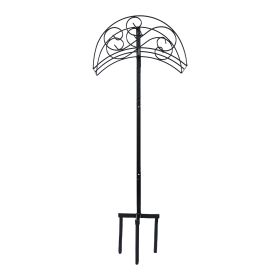 Garden hose holder, removable metal hose holder, Heavy duty hose holder, free-standing garden hose storage hose holder, for outdoor patio.( black)