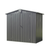 Outdoor Storage Shed 6.5'x 4.2', Metal Garden Shed for Bike, Trash Can, Tools, Lawn Mowers