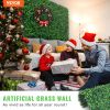 VEVOR 12PCS 10x10 inch Artificial Boxwood Panels, Boxwood Hedge Wall Mat,Artificial Grass Backdrop Wall