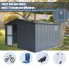 Backyard Storage Shed 11'x 9' with Galvanized Steel Frame & Windows