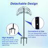 Garden hose holder, removable metal hose holder, Heavy duty hose holder, free-standing garden hose storage hose holder, for outdoor patio.( black)