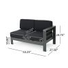 Cape Coral Outdoor Aluminum Sectional Sofa Set