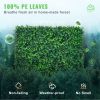 VEVOR 12PCS 10x10 inch Artificial Boxwood Panels, Boxwood Hedge Wall Mat,Artificial Grass Backdrop Wall