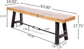 Outdoor Acacia Wood Dining BENCH Sets of 2
