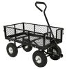 Heavy Duty Wheelbarrow Steel Log Garden Cart