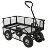 Heavy Duty Wheelbarrow Steel Log Garden Cart