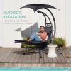 Single Person Sturdy Modern Chaise Lounger Hammock Chair Porch Swing