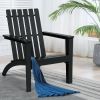 Indoor/Outdoor Acacia Wood Adirondack Lounge Armchair