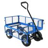 Heavy Duty Wheelbarrow Steel Log Garden Cart