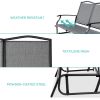 Two Seater Mesh Patio Loveseat Swing Glider Rocker with Armrests
