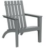 Indoor/Outdoor Acacia Wood Adirondack Lounge Armchair