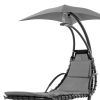 Single Person Sturdy Modern Chaise Lounger Hammock Chair Porch Swing