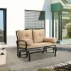 Outdoor Garden Patio Rocking Glider Chair Loveseat