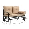 Outdoor Garden Patio Rocking Glider Chair Loveseat