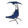 Single Person Sturdy Modern Chaise Lounger Hammock Chair Porch Swing