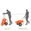 Heavy Duty 2-Wheel Multipurpose Rust Proof Wheelbarrow