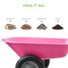 Heavy Duty 2-Wheel Multipurpose Rust Proof Wheelbarrow
