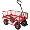 Heavy Duty Wheelbarrow Steel Log Garden Cart