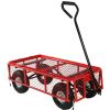 Heavy Duty Wheelbarrow Steel Log Garden Cart