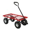 Heavy Duty Wheelbarrow Steel Log Garden Cart