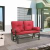Outdoor Garden Patio Rocking Glider Chair Loveseat