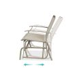 2 Seat Mesh Patio Loveseat Swing Glider Rocker with Armrests