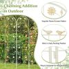 2 Pack - 7-ft Galvanized Steel Garden Trellis Metal Outdoor Finish