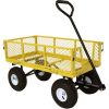 Heavy Duty Wheelbarrow Steel Log Garden Cart