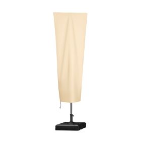 Patio Umbrella Cover for 7ft to 13ft Umbrellas, Water Resistant PU 2000mm, Outdoor Umbrella Cover with Zipper and Rod, Beige (Option: Cantilever)