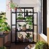 TOPMAX 62inch Height Wood Large Greenhouse Balcony Portable Cold Frame with Wheels and Adjustable Shelves for Outdoor Indoor Use