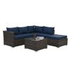 Patio Furniture, Outdoor Furniture, Seasonal PE Wicker Furniture, 4 Set Wicker Furniture