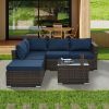 Patio Furniture, Outdoor Furniture, Seasonal PE Wicker Furniture, 4 Set Wicker Furniture